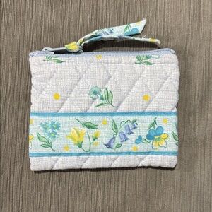 Vera Bradley Floral Quilted Women's Cosmetic Pencil/pen Pouch